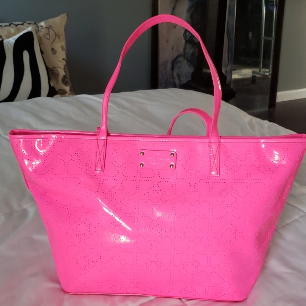 Kate Spade heart embossed tote